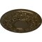 Ekena Millwork Jackson Ceiling Medallion (Fits Canopies up to 13 1/2"), Hand-Painted Brass, 32 3/4"OD x 2 1/2"P CM32JABRS - alternate 4